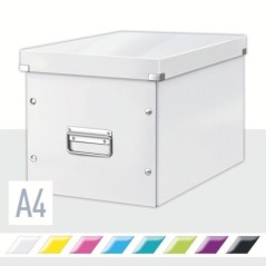 Caixa de Arrumação Leitz WOW Click & Store 6108-00-01 Cube Branco