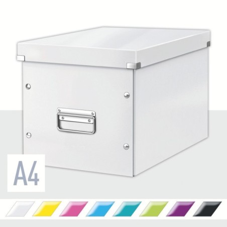 Caixa de Arrumação Leitz WOW Click & Store 6108-00-01 Cube Branco