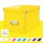 Caixa de Arrumação Leitz WOW Click & Store 6108-00-16 Cube Amarelo