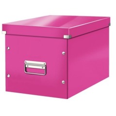 Caixa de Arrumação Leitz WOW Click & Store 6108-00-23 Cube Rosa