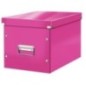 Caixa de Arrumação Leitz WOW Click & Store 6108-00-23 Cube Rosa