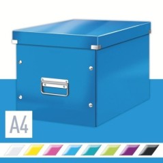 Caixa de Arrumação Leitz WOW Click & Store 6108-00-36 Cube Azul