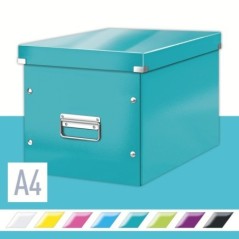 Caixa de Arrumação Leitz WOW Click & Store 6108-00-51 Cube Turquesa