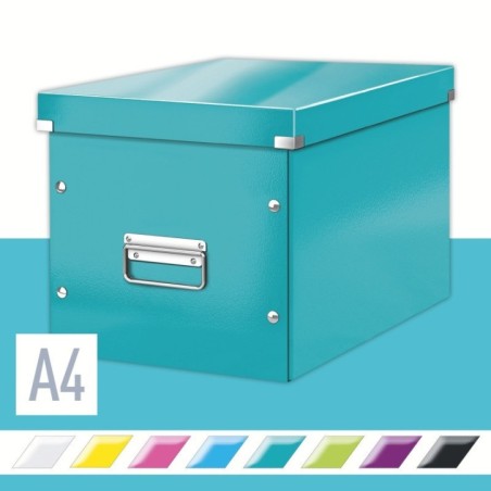 Caixa de Arrumação Leitz WOW Click & Store 6108-00-51 Cube Turquesa