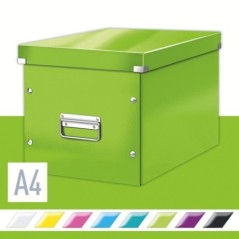 Caixa de Arrumação Leitz WOW Click & Store 6108-00-54 Cube Verde