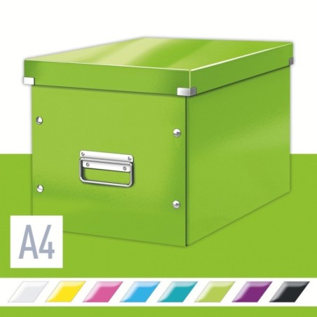 Caixa de Arrumação Leitz WOW Click & Store 6108-00-54 Cube Verde