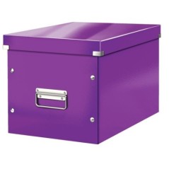 Caixa de Arrumação Leitz WOW Click & Store 6108-00-62 Cube Violeta
