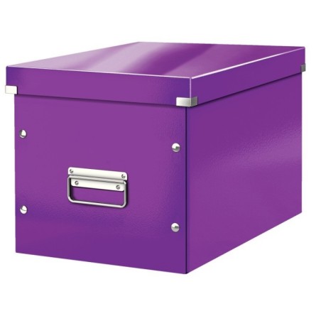 Caixa de Arrumação Leitz WOW Click & Store 6108-00-62 Cube Violeta