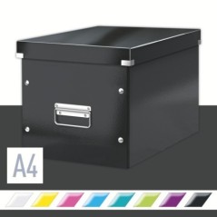 Caixa de Arrumação Leitz WOW Click & Store 6108-00-95 Cube Preto