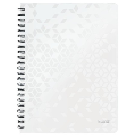 Caderno de Espiral Leitz WOW 4637-01-01 A4 80F 80g Pautado Branco