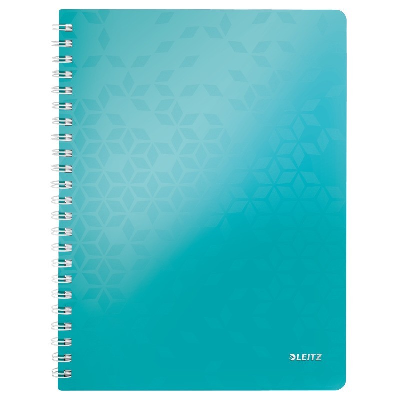 Caderno de Espiral Leitz WOW 4637-01-51 A4 80F 80g Pautado Turquesa Caderno de Espiral Leitz WOW 4637-01-51 A4 80F 80g Pautado Turquesa