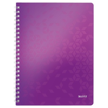 Caderno de Espiral Leitz WOW 4637-01-62 A4 80F 80g Pautado Violeta