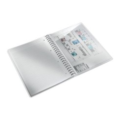 Caderno de Espiral Leitz WOW 4638-01-01 A4 80F 80g Quadriculado Branco
