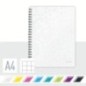 Caderno de Espiral Leitz WOW 4638-01-01 A4 80F 80g Quadriculado Branco Caderno de Espiral Leitz WOW 4638-01-01 A4 80F 80g Quadriculado Branco