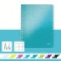 Caderno de Espiral Leitz WOW 4638-01-51 A4 80F 80g Quadriculado Turquesa Caderno de Espiral Leitz WOW 4638-01-51 A4 80F 80g Quadriculado Turquesa
