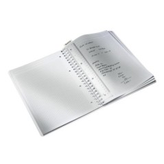 Caderno de Espiral Leitz WOW 4638-01-54 A4 80F 80g Quadriculado Verde