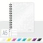 Caderno de Espiral Leitz WOW 4639-01-01 A5 80F 80g Pautado Branco Caderno de Espiral Leitz WOW 4639-01-01 A5 80F 80g Pautado Branco