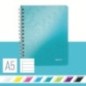 Caderno de Espiral Leitz WOW 4639-01-51 A5 80F 80g Pautado Turquesa Caderno de Espiral Leitz WOW 4639-01-51 A5 80F 80g Pautado Turquesa