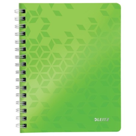 Caderno de Espiral Leitz WOW 4639-01-54 A5 80F 80g Pautado Verde