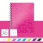Caderno de Espiral Leitz WOW 4641-01-23 A5 80F 80g Quadriculado Rosa Caderno de Espiral Leitz WOW 4641-01-23 A5 80F 80g Quadriculado Rosa