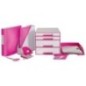 Bloco de 4 Gavetas Leitz WOW Cube 5213-20-23 A4+ Branco/Rosa Bloco de 4 Gavetas Leitz WOW Cube 5213-20-23 A4+ Branco/Rosa