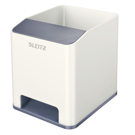 Copo Porta-Lápis Leitz WOW Sound 5363-10-01 Branco/Cinzento