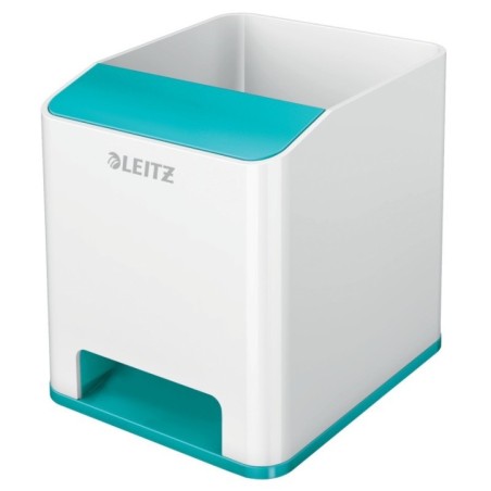 Copo Porta-Lápis Leitz WOW Sound 5363-10-51 Branco/Turquesa