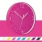 Relógio de Parede Leitz WOW Silent 9015-00-23 Rosa Metálico