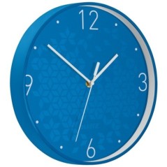 Relógio de Parede Leitz WOW Silent 9015-00-36 Azul Metálico