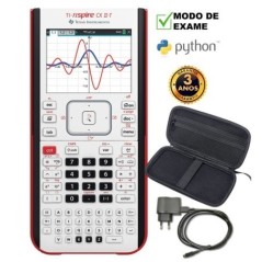 Conjunto Calculadora Texas TI-Nspire CX II-T+Carregador+Estojo