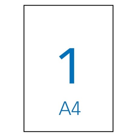Etiquetas Adesivas Apli 01281 A4 210x297mm 100F Branco
