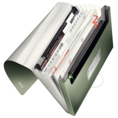 Pasta Classificadora Leitz Style 3957-00-53 A4 PP 6 Sep. Verde