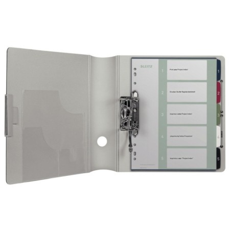 Índice de Plástico Leitz Style 1235-00-00 A4+ PP 300µm 1 a 5