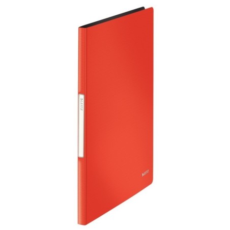 Pasta Catálogo Leitz Solid 4564-10-20 A4 PP 20 Bolsas Vermelho Claro