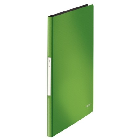Pasta Catálogo Leitz Solid 4564-10-50 A4 PP 20 Bolsas Verde Claro