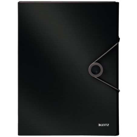 Pasta de Elásticos Leitz Solid 4568-10-95 A4 PP L30mm Preto