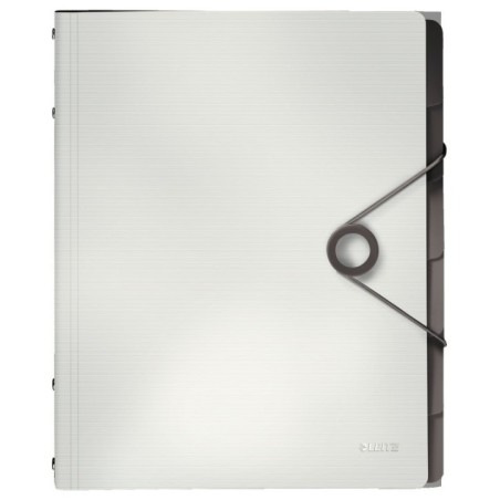 Pasta Classificadora Leitz Solid 4569-10-01 A4 PP 6 Sep. Branco