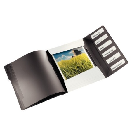 Pasta Classificadora Leitz Solid 4569-10-01 A4 PP 6 Sep. Branco