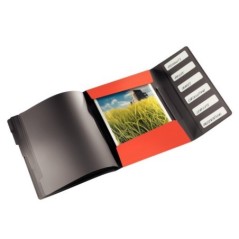 Pasta Classificadora Leitz Solid 4569-10-20 A4 PP 6 Sep. Vermelho
