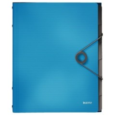 Pasta Classificadora Leitz Solid 4569-10-30 A4 PP 6 Sep. Azul Claro