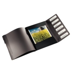 Pasta Classificadora Leitz Solid 4569-10-95 A4 PP 6 Sep. Preto