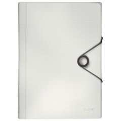 Pasta Classificadora Leitz Solid 4579-10-01 A4 PP 6 Sep. Branco