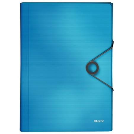 Pasta Classificadora Leitz Solid 4579-10-30 A4 PP 6 Sep. Azul