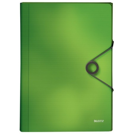 Pasta Classificadora Leitz Solid 4579-10-50 A4 PP 6 Sep. Verde