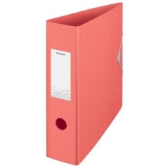 Pasta de Arquivo Esselte Colour Breeze 628427 A4 L82mm Coral