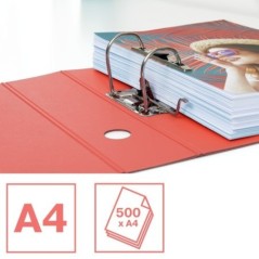 Pasta de Arquivo Esselte Colour Breeze 628427 A4 L82mm Coral