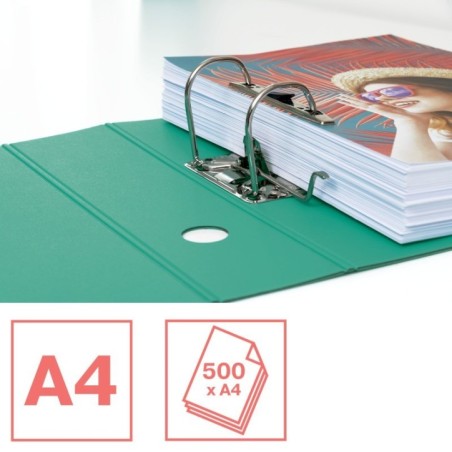 Pasta de Arquivo Esselte Colour Breeze 626218 A4 L82mm Verde
