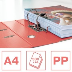 Pasta de Arquivo Esselte Colour Breeze 628429 A4 L75mm PP Coral