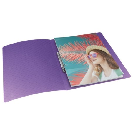 Dossier de Arquivo Esselte Colour Breeze 628436 A4 L27mm 2xRØ20mm PP Malva
