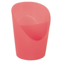 Copo Porta-Lápis Esselte Colour Breeze 628459 Coral Translúcido